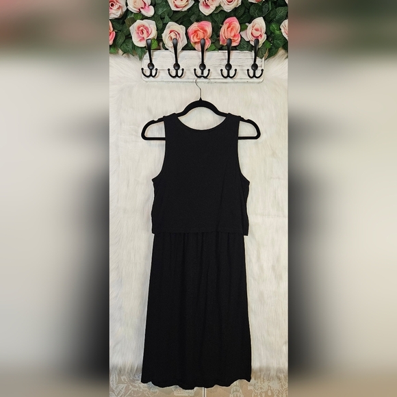 Gap Maternity Elegant Black Sleeveless Dress - Picture 4 of 7